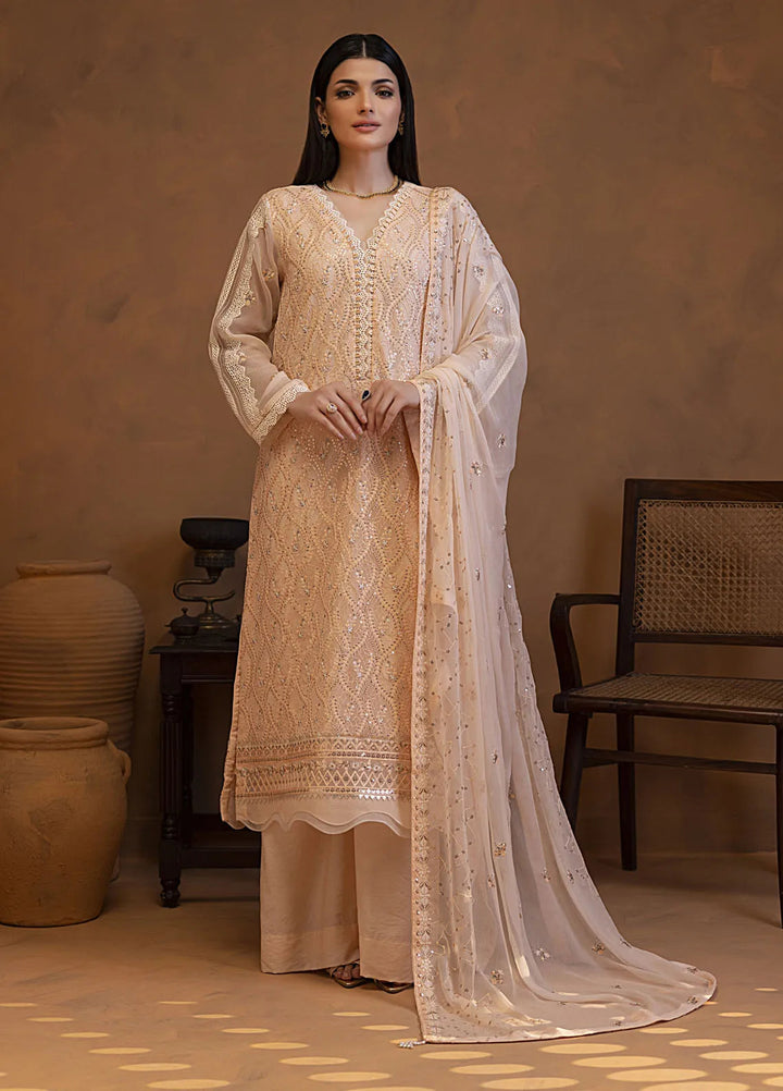 Mehar by Shamooz Embroidered Chiffon Suit Unstitched 3 Piece SHM24MC SU-117 Diyar - Festive Collection