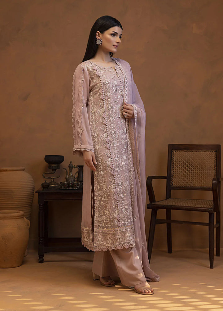 Mehar by Shamooz Embroidered Chiffon Suit Unstitched 3 Piece SHM24MC SU-119 Bahar - Festive Collection