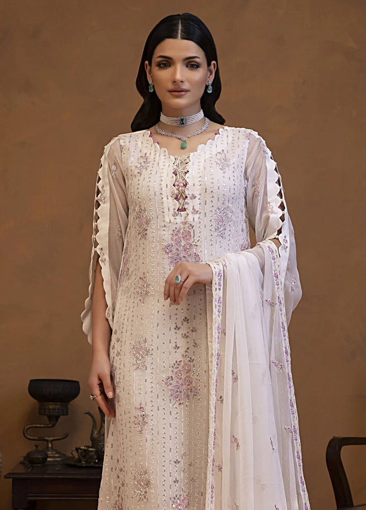 Mehar by Shamooz Embroidered Chiffon Suit Unstitched 3 Piece SHM24MC SU-120 Jahan - Festive Collection