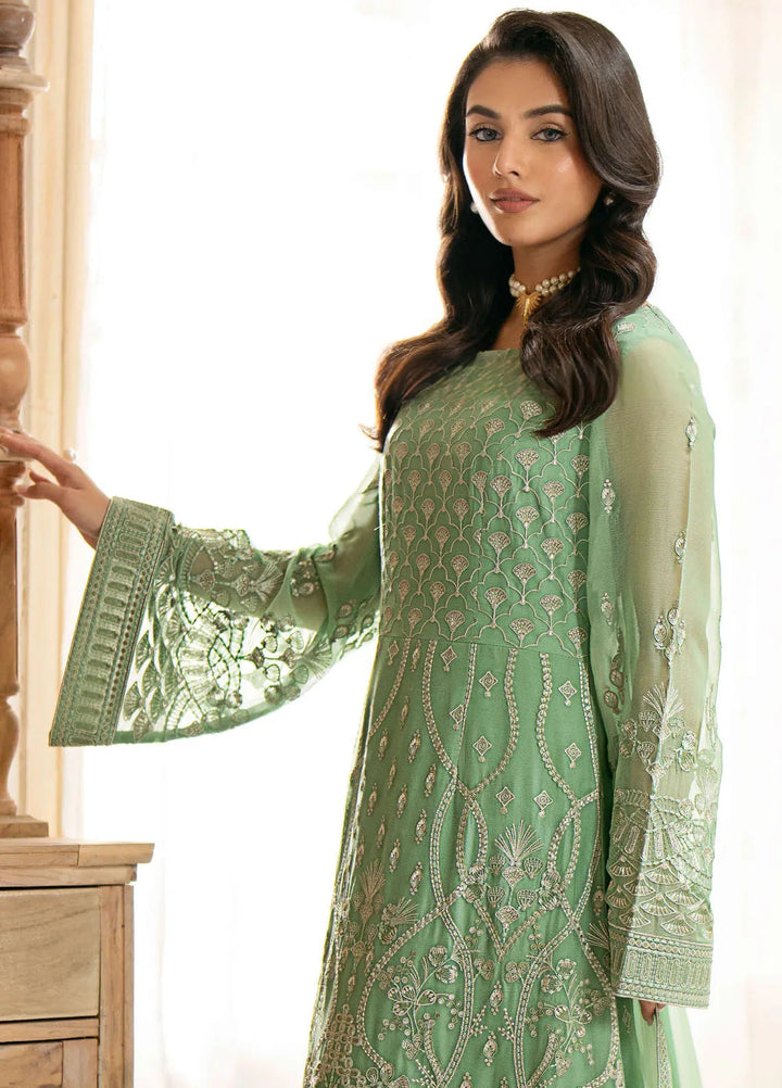 Meharbano By Kuch Khas Embroidered Chiffon Suit Unstitched 3 Piece FL24M K-1603 Lucia - Formal Collection