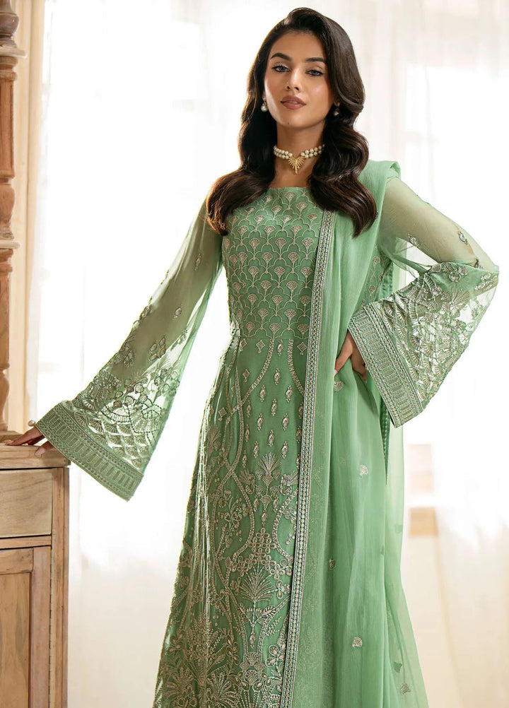 Meharbano By Kuch Khas Embroidered Chiffon Suit Unstitched 3 Piece FL24M K-1603 Lucia - Formal Collection