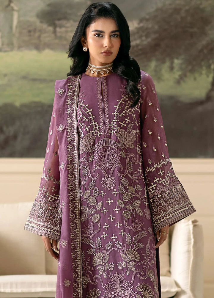 Meharbano By Kuch Khas Embroidered Chiffon Suit Unstitched 3 Piece FL24M K-1604 Liara - Formal Collection