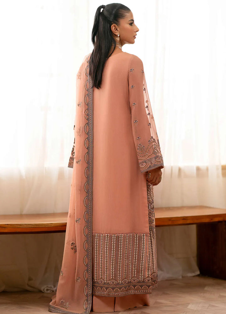 Meharbano By Kuch Khas Embroidered Chiffon Suit Unstitched 3 Piece FL24M K-1610 Alma - Formal Collection