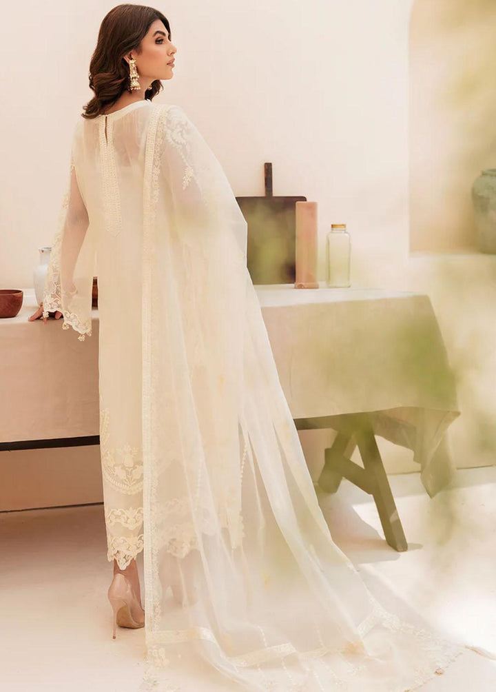 Meher-un-Nissa By Elegance Embroidered Cotton Net Suits Unstitched 3 Piece ELG23MF Naaz-B - Luxury Festive Collection