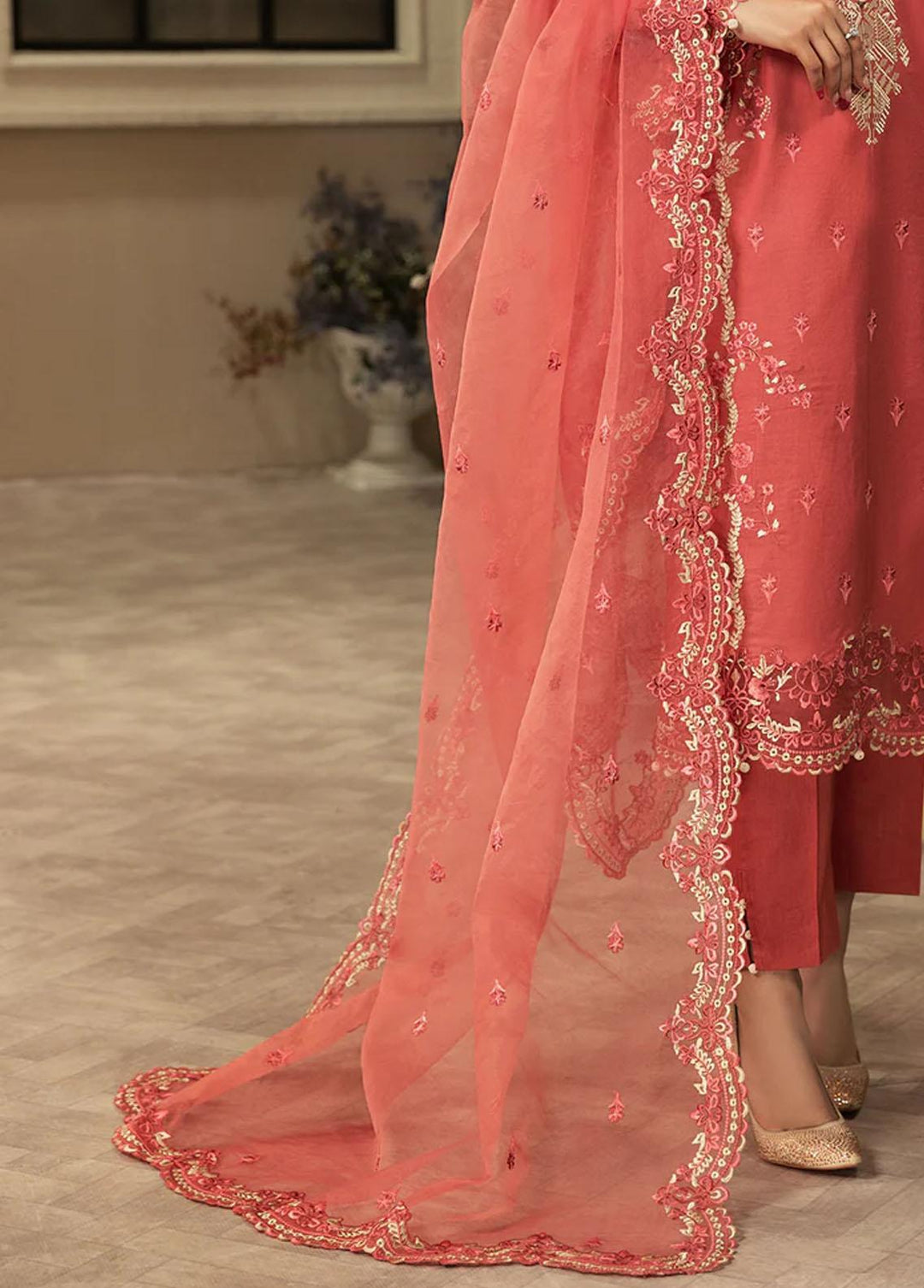 Meher-un-Nissa By Elegance Embroidered Lawn Suits Unstitched 3 Piece ELG233M MN-80 Rene - Luxury Collection