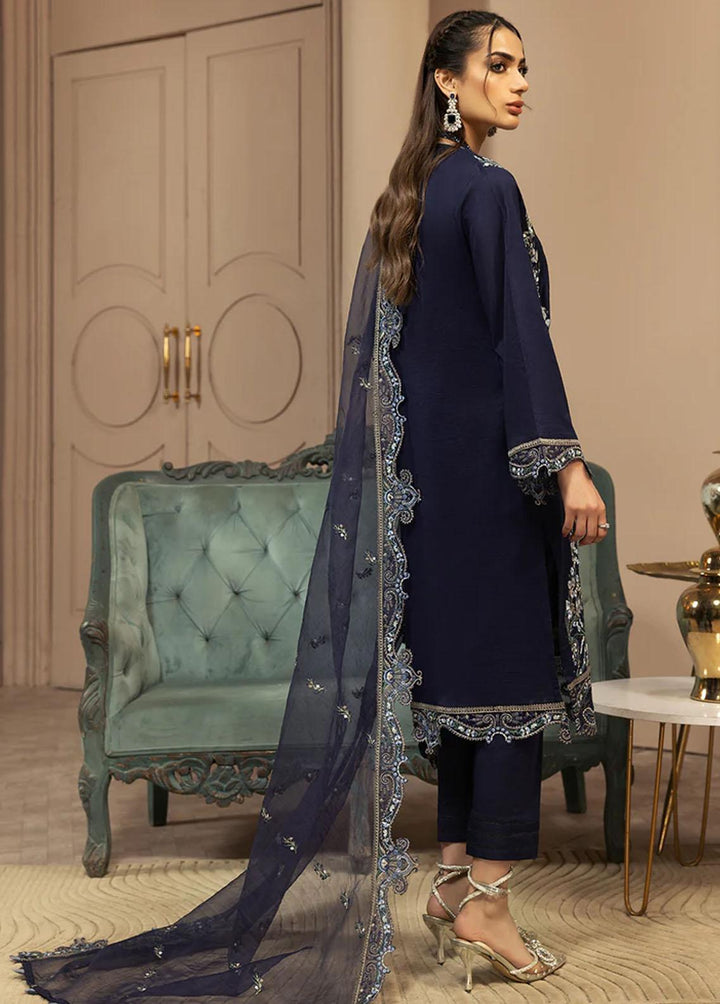 Meher-un-Nissa By Elegance Embroidered Lawn Suits Unstitched 3 Piece ELG233M MN-81 Ivy - Luxury Collection