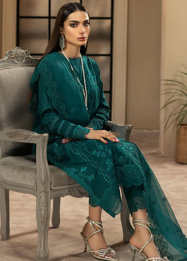 Meher-un-Nissa By Elegance Embroidered Lawn Suits Unstitched 3 Piece ELG233M MN-85 Amelia - Luxury Collection