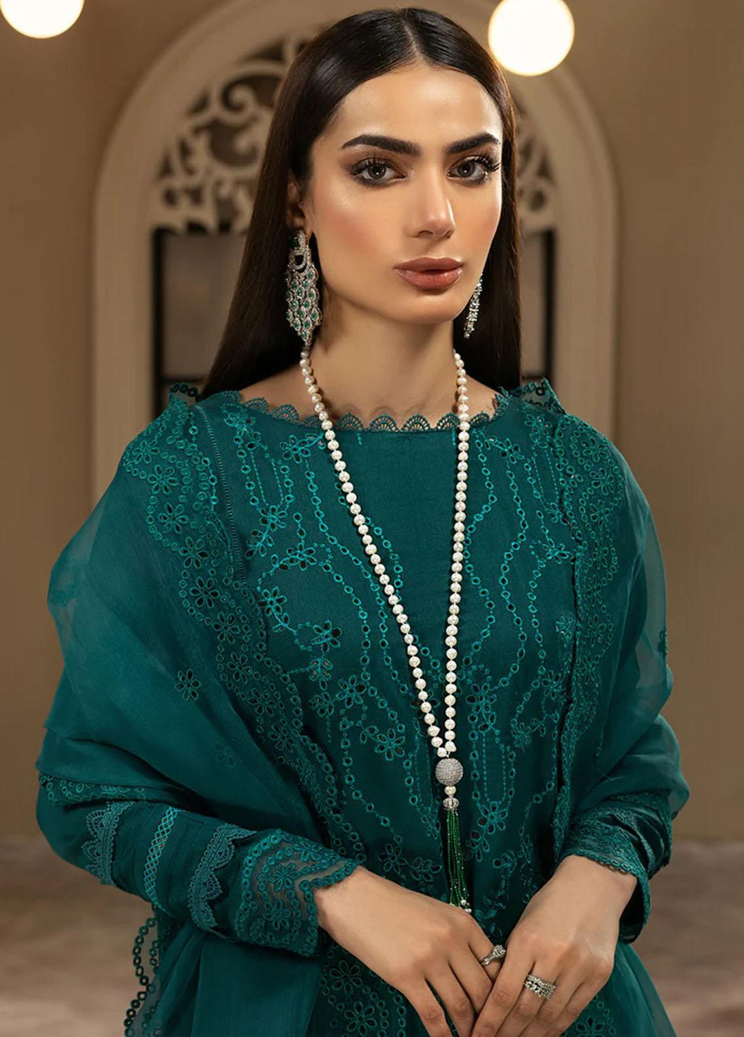 Meher-un-Nissa By Elegance Embroidered Lawn Suits Unstitched 3 Piece ELG233M MN-85 Amelia - Luxury Collection