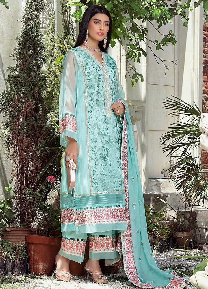 Meher un Nissa By Elegance Embroidered Organza Suits Unstitched 3 Piece ELG21MF 34 Fayroze - Festive Collection