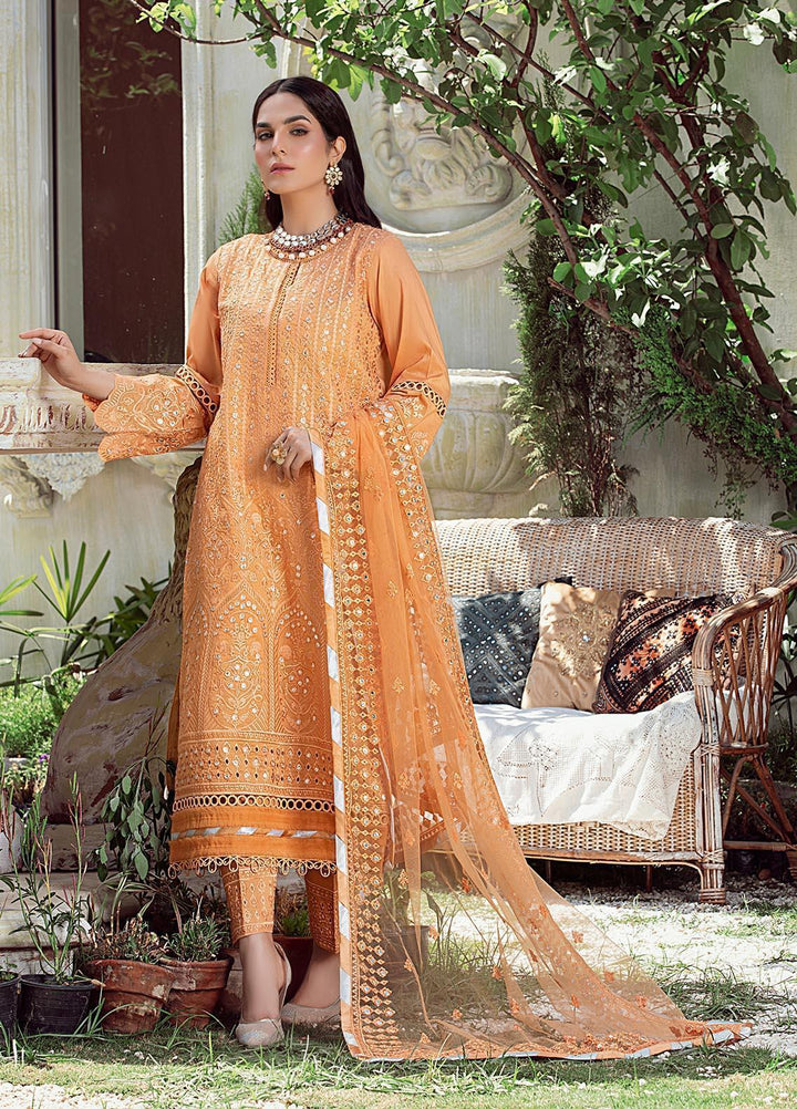 Meher un Nissa By Elegance Embroidered Lawn Suits Unstitched 3 Piece ELG21MF 35 Inara - Festive Collection