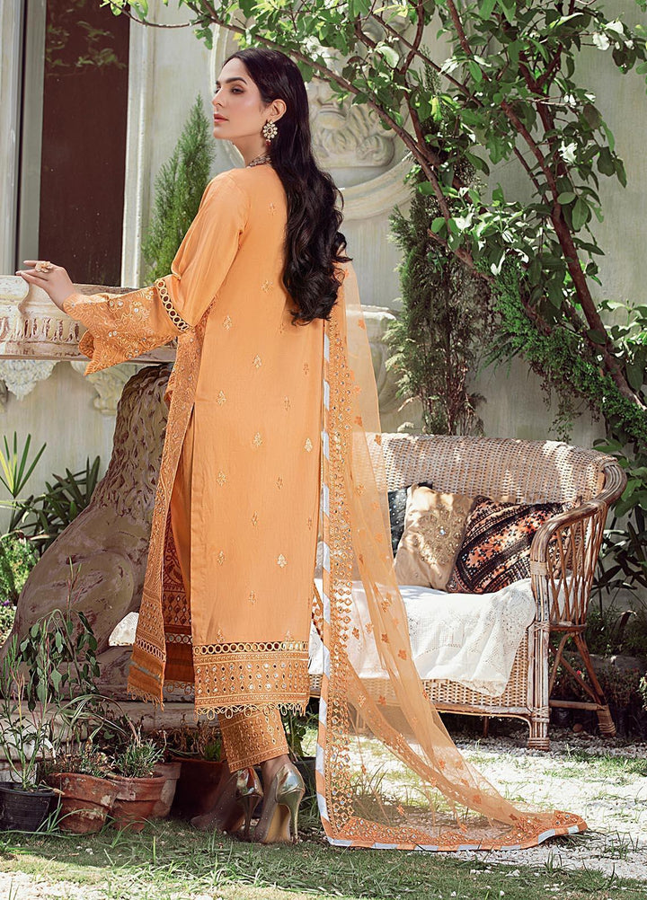 Meher un Nissa By Elegance Embroidered Lawn Suits Unstitched 3 Piece ELG21MF 35 Inara - Festive Collection