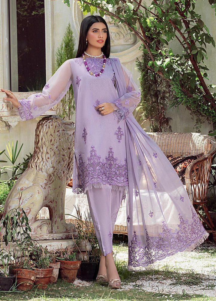 Meher un Nissa By Elegance Embroidered Organza Suits Unstitched 3 Piece ELG21MF 36 Bela - Festive Collection
