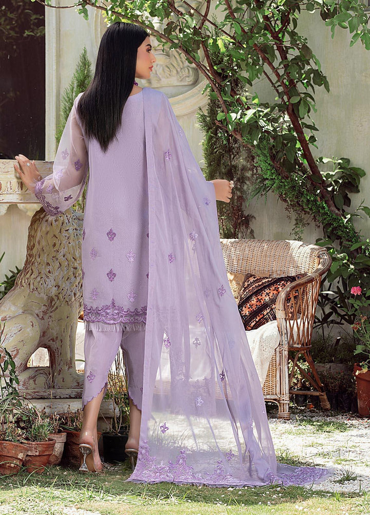 Meher un Nissa By Elegance Embroidered Organza Suits Unstitched 3 Piece ELG21MF 36 Bela - Festive Collection