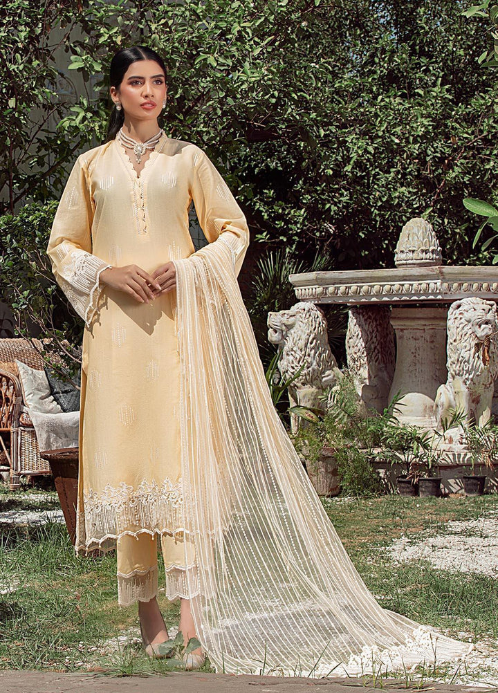 Meher un Nissa By Elegance Embroidered Lawn Suits Unstitched 3 Piece ELG21MF 38 Asna - Festive Collection