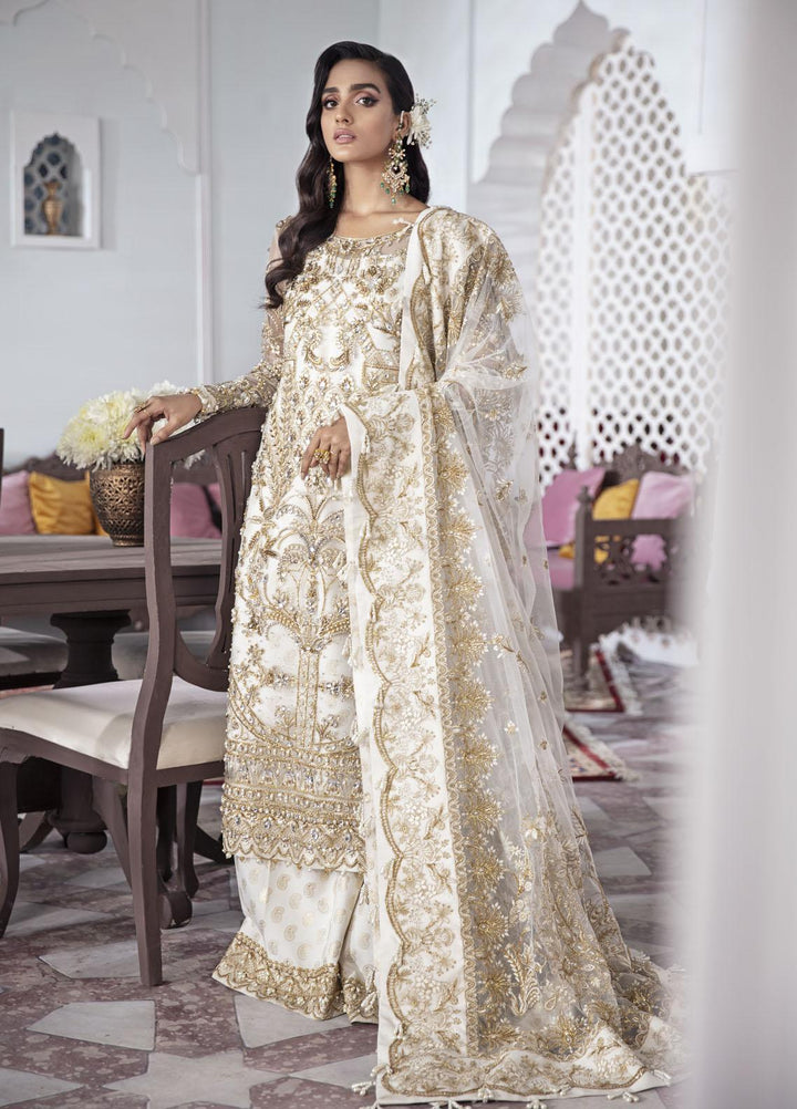 Gulaal Luxury Pret Embroidered Net 3 Piece Dress GL22MHR Shehnaz