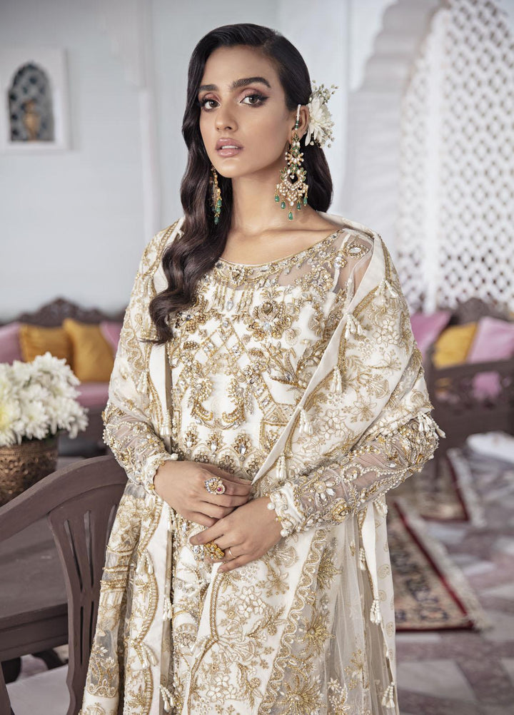 Gulaal Luxury Pret Embroidered Net 3 Piece Dress GL22MHR Shehnaz