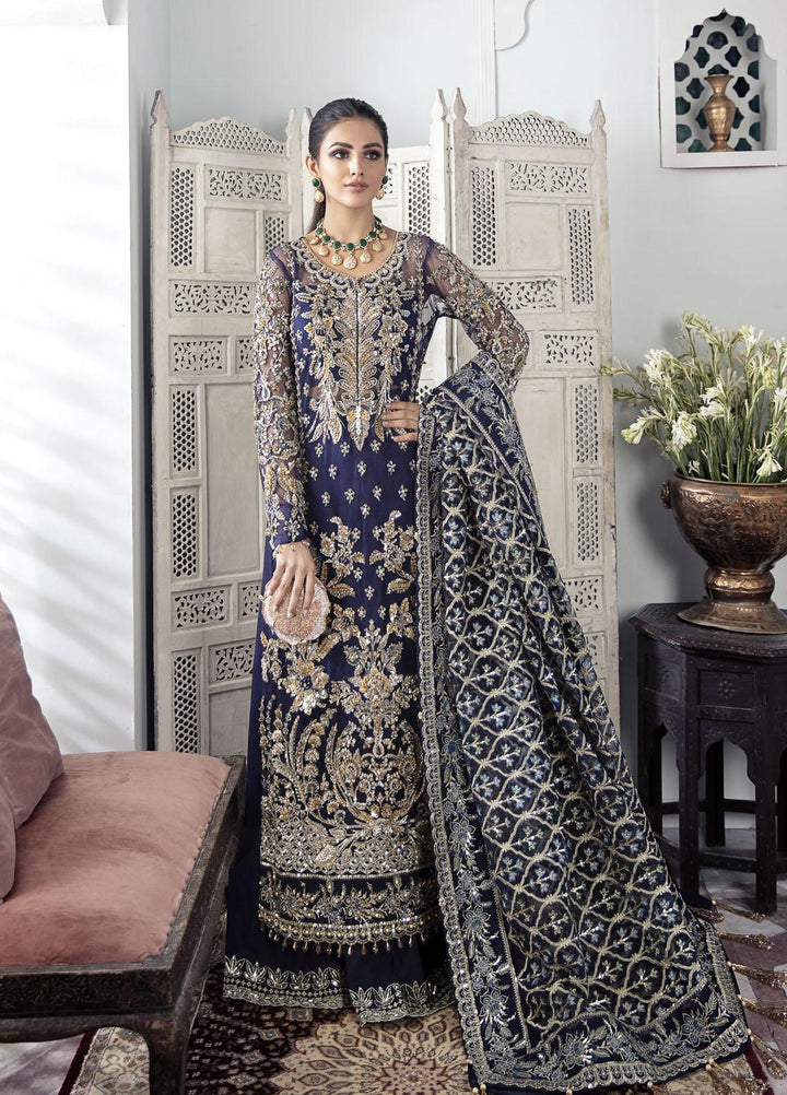 Gulaal Luxury Pret Embroidered Net 3 Piece Dress GL22MHR Qayinaat