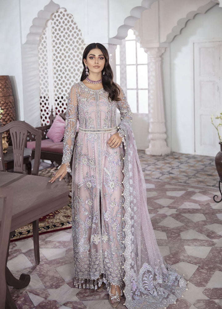 Gulaal Luxury Pret Embroidered Net 3 Piece Dress GL22MHR Naaz