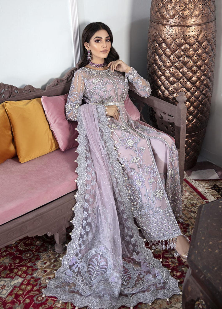 Gulaal Luxury Pret Embroidered Net 3 Piece Dress GL22MHR Naaz