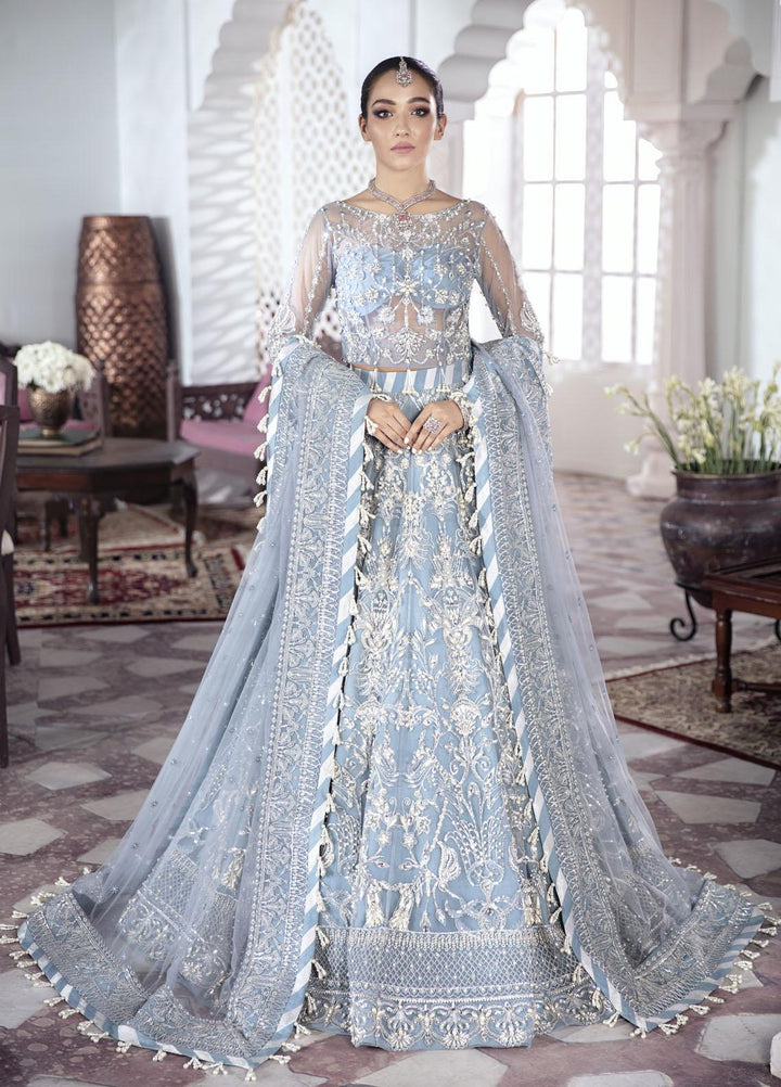 Gulaal Luxury Pret Embroidered Net 3 Piece Dress GL22MHR Mehnaaz