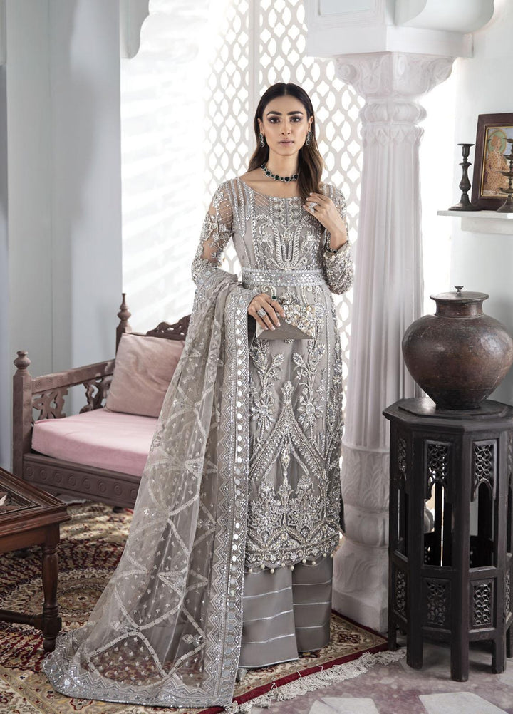 Gulaal Luxury Pret Embroidered Net 3 Piece Dress GL22MHR Gulnoor