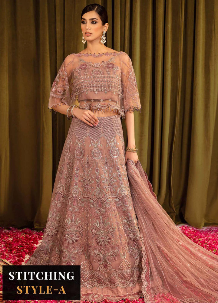 Mehfil-e-Uroos By Alizeh Fashion Embroidered Net Suits Unstitched 3 Piece AFB23MU D-06 Anamta - Festive Collection