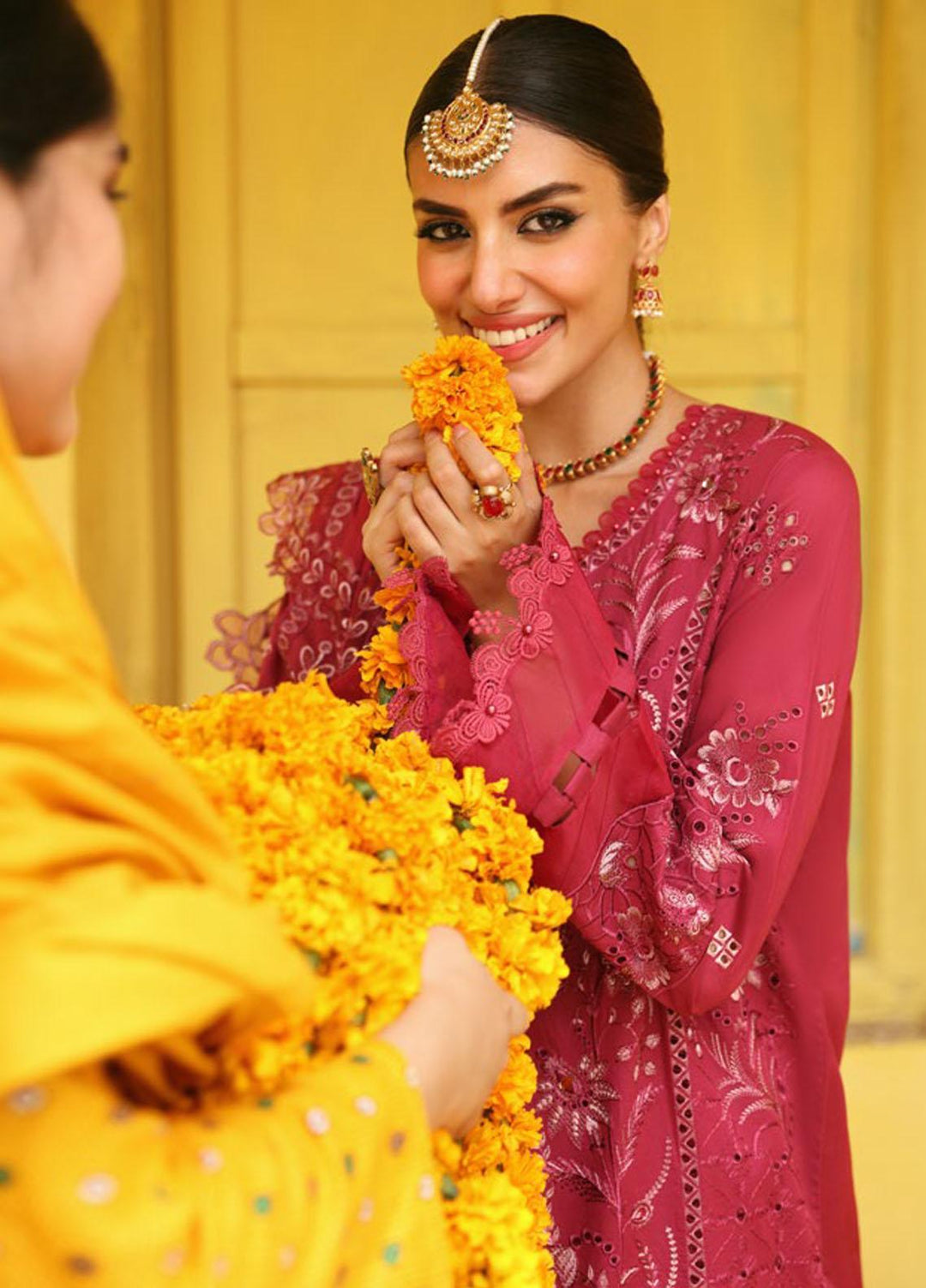 Mehmaan Nawazi By Nureh Embroidered Lawn Suits Unstitched 3 Piece NU23MN NDS-92 - Eid Collection