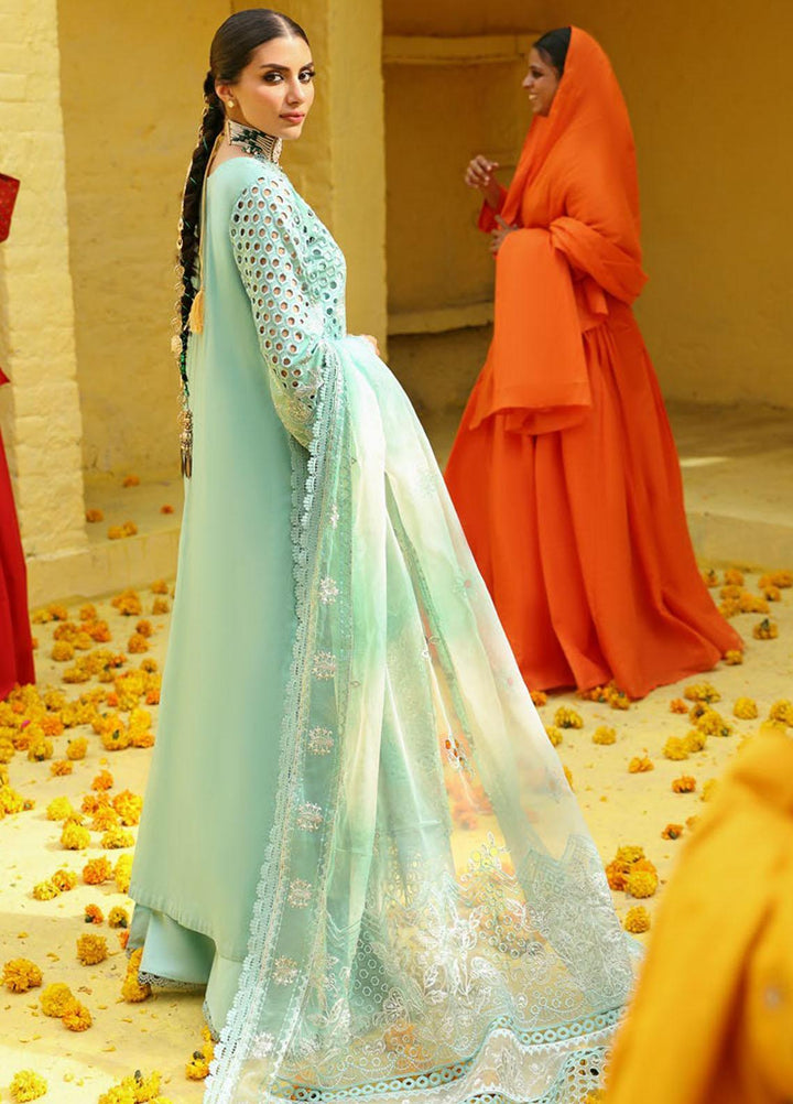 Mehmaan Nawazi By Nureh Embroidered Lawn Suits Unstitched 3 Piece NU23MN NDS-96 - Eid Collection