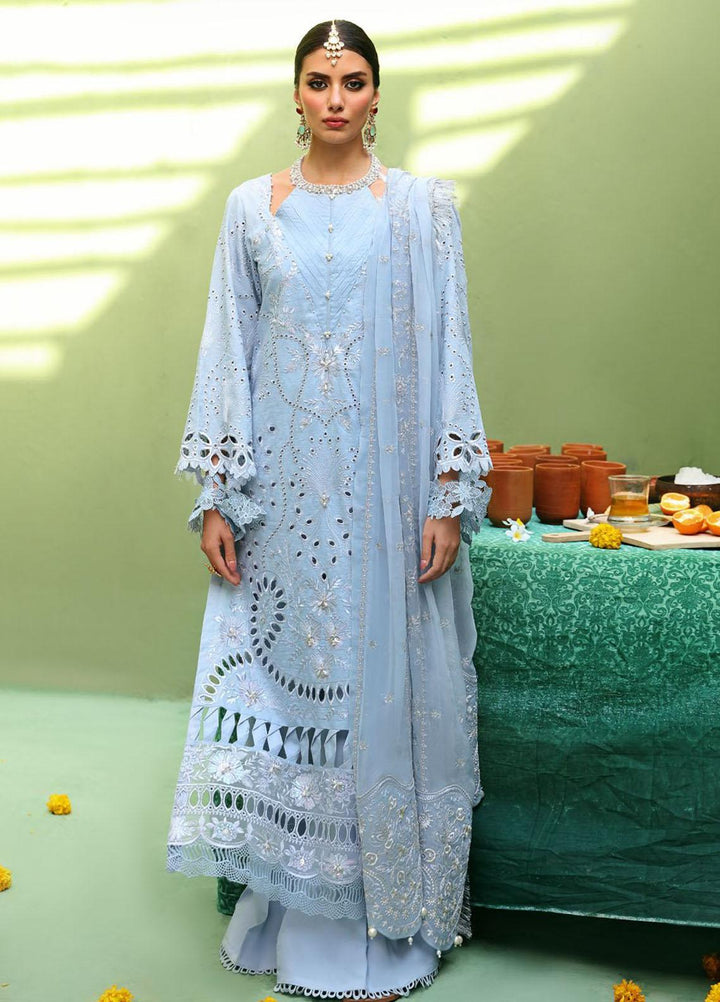 Mehmaan Nawazi By Nureh Embroidered Lawn Suits Unstitched 3 Piece NU23MN NDS-97 - Eid Collection