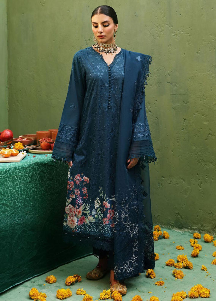 Mehmaan Nawazi By Nureh Embroidered Lawn Suits Unstitched 3 Piece NU23MN NDS-98 - Eid Collection