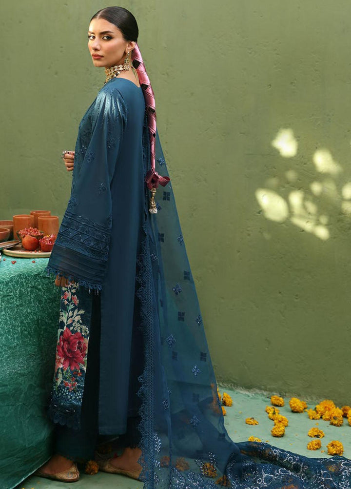 Mehmaan Nawazi By Nureh Embroidered Lawn Suits Unstitched 3 Piece NU23MN NDS-98 - Eid Collection