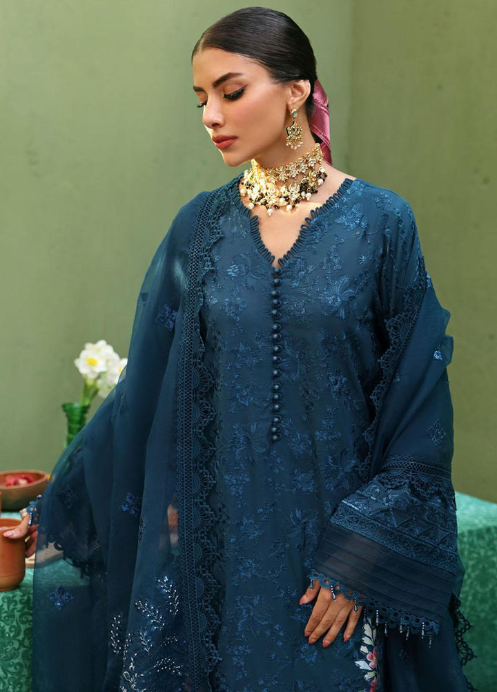 Mehmaan Nawazi By Nureh Embroidered Lawn Suits Unstitched 3 Piece NU23MN NDS-98 - Eid Collection