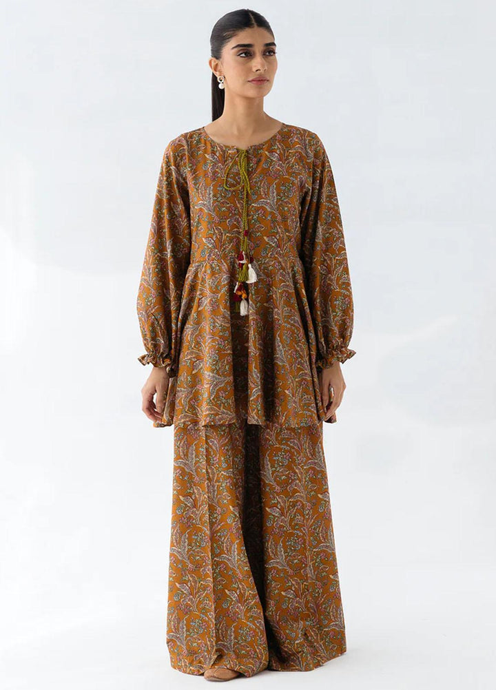 Mehr By Morbagh Printed Cambric Suits Unstitched 2 Piece MRB23MH MB1W23U08 Whimsical Sunrise - Winter Collection