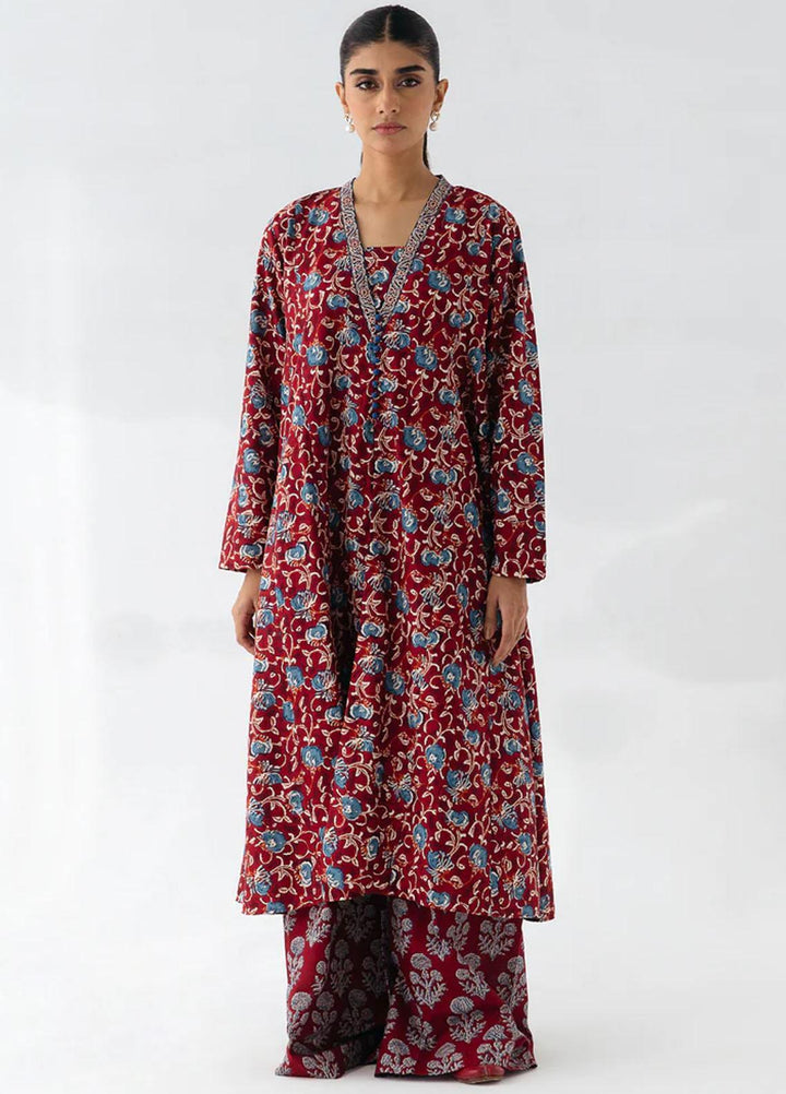 Mehr By Morbagh Printed Cambric Suits Unstitched 2 Piece MRB23MH MB1W23U10 Craft Carousel - Winter Collection