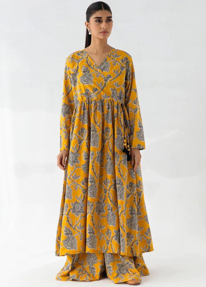 Mehr By Morbagh Printed Cambric Suits Unstitched 2 Piece MRB23MH MB1W23U11 Sunstruck Gold - Winter Collection