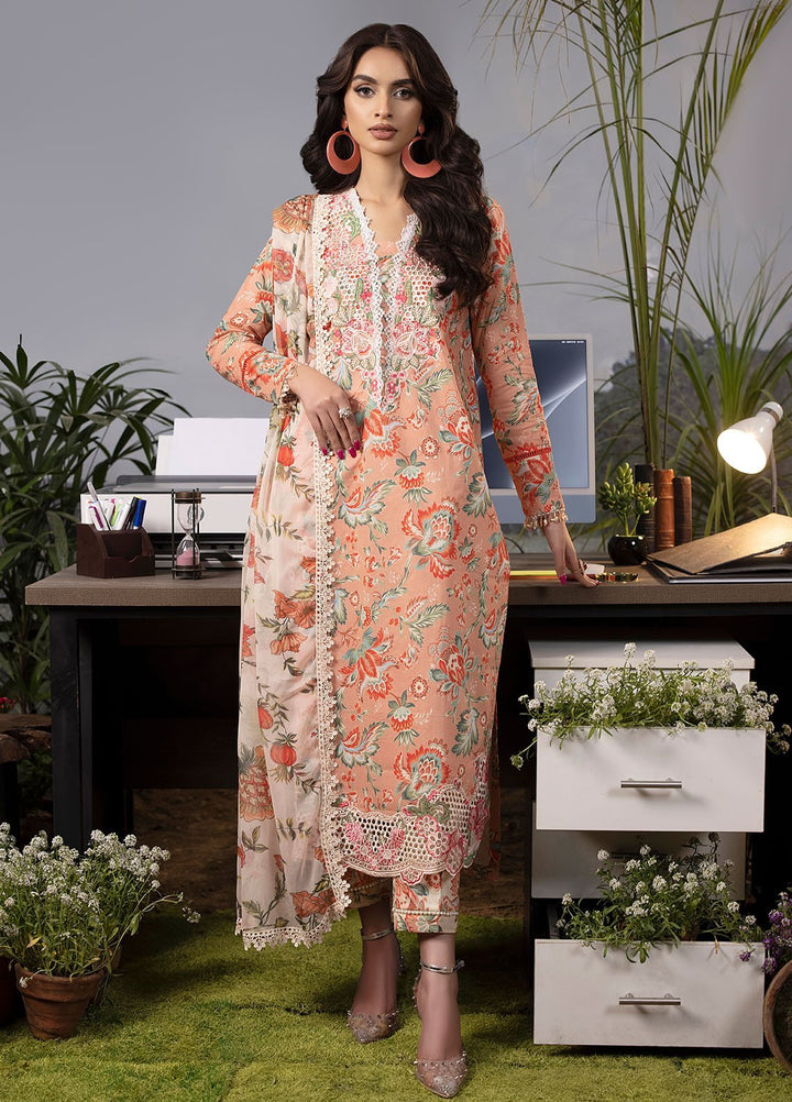 Mehr by Sahane Embroidered Lawn Suits Unstitched 3 Piece SNE24M CT-9001 Celestial Charm - Spring Summer Collection