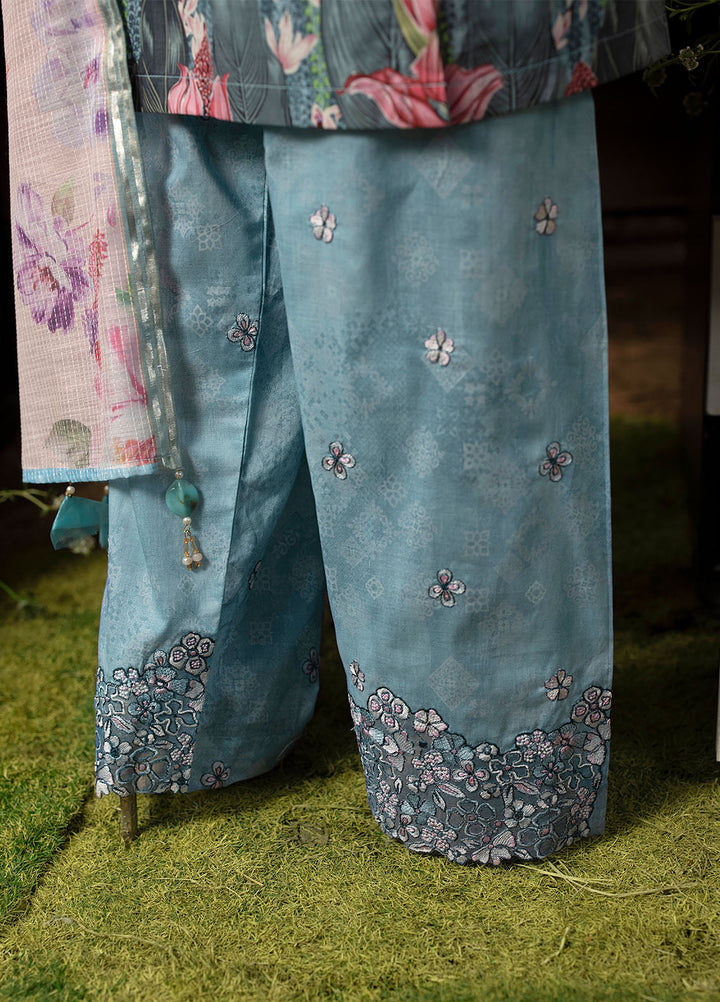 Mehr by Sahane Embroidered Lawn Suits Unstitched 3 Piece SNE24M CT-9004 Ethereal Spark - Spring Summer Collection