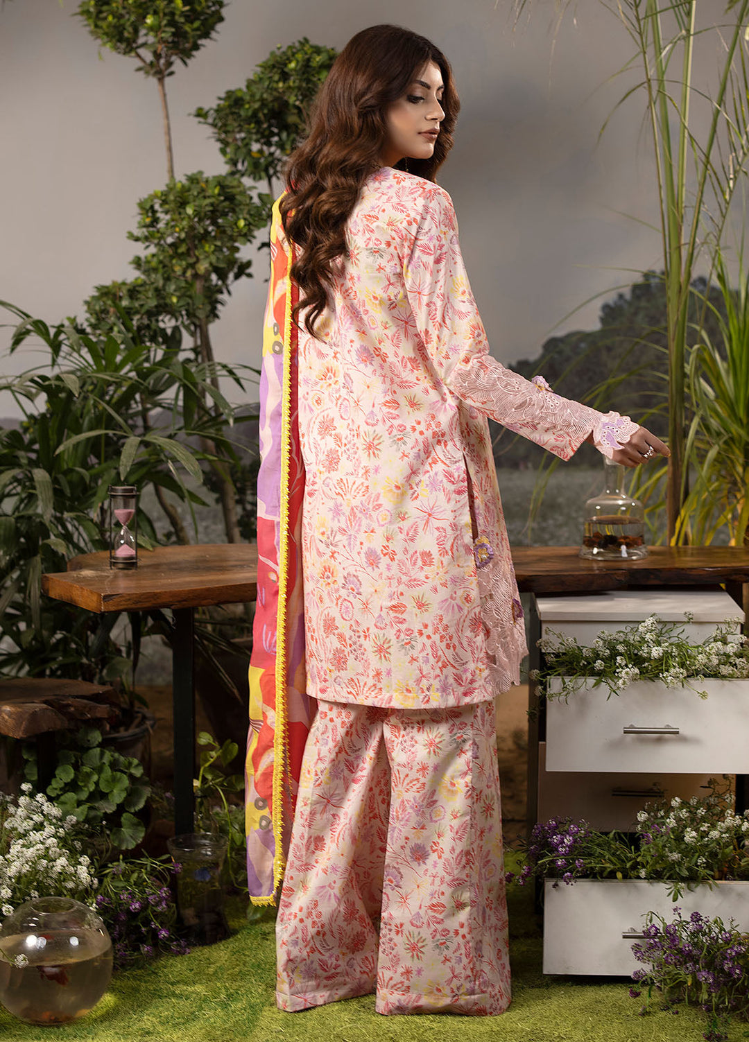 Mehr by Sahane Embroidered Lawn Suits Unstitched 3 Piece SNE24M CT-9005 Glorious Bloom - Spring Summer Collection