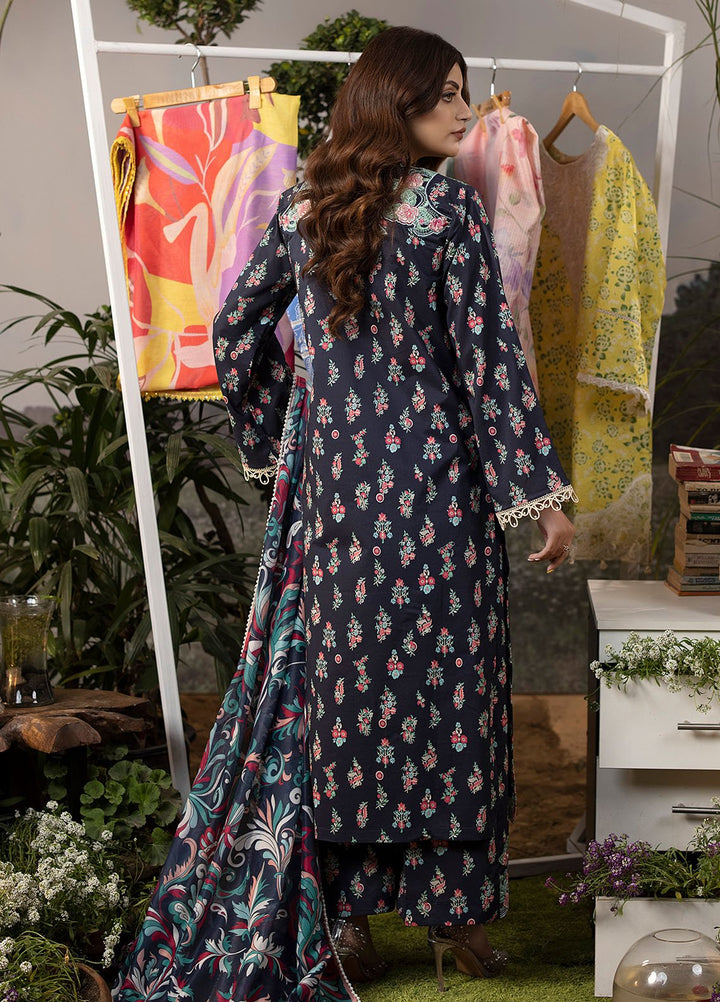 Mehr by Sahane Embroidered Lawn Suits Unstitched 3 Piece SNE24M CT-9006 Regal Glow - Spring Summer Collection
