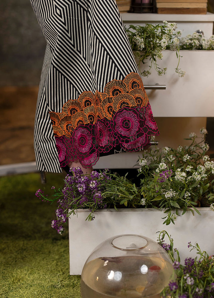 Mehr by Sahane Embroidered Lawn Suits Unstitched 3 Piece SNE24M CT-9010 Monochrome Chic - Spring Summer Collection