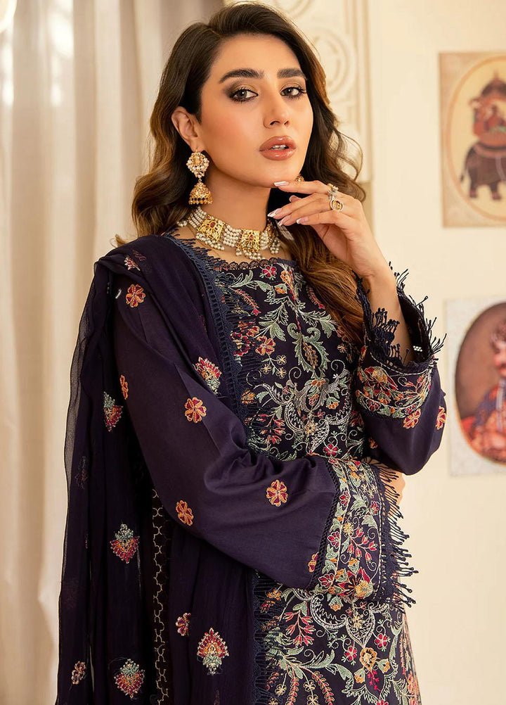 Mehr-E-Mah By Mahnur Embroidered Lawn Suits Unstitched 3 Piece MN23MM D-01 - Summer Collection