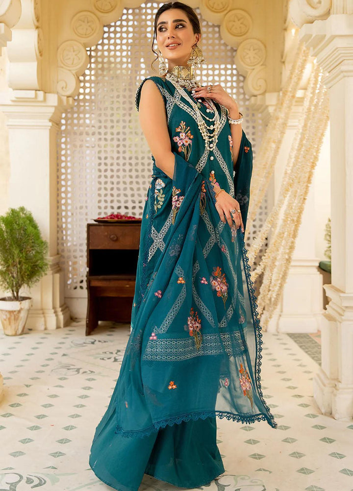 Mehr-E-Mah By Mahnur Embroidered Lawn Suits Unstitched 3 Piece MN23MM D-07 - Summer Collection