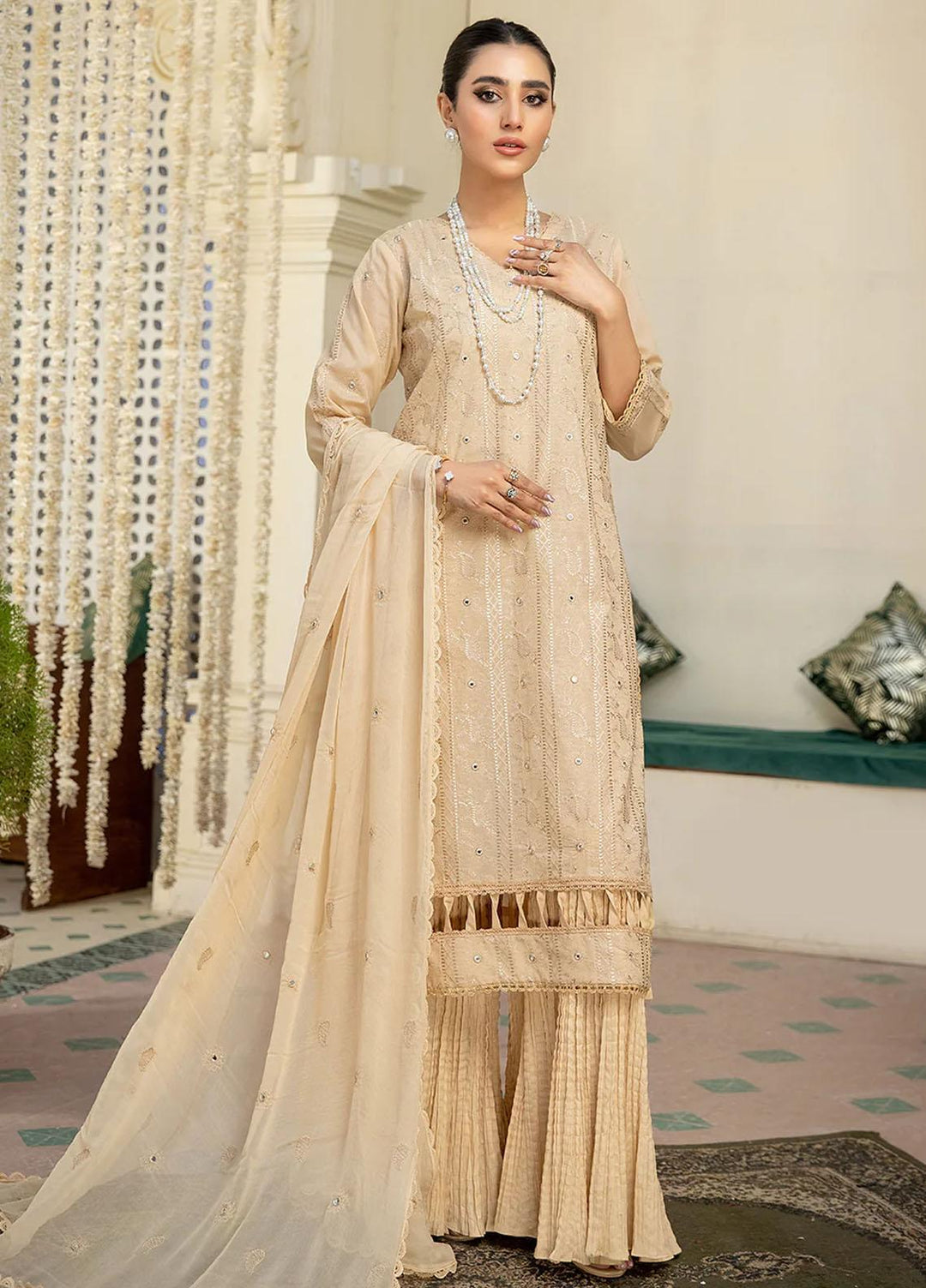 Mehr-E-Mah By Mahnur Embroidered Lawn Suits Unstitched 3 Piece MN23MM D-11 - Summer Collection