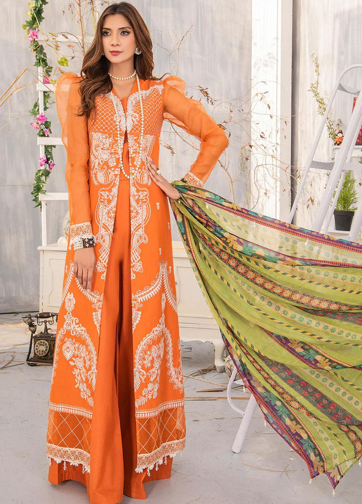 Mehr by Mirha Embroidered Lawn Suits Unstitched 3 Piece MR22M NOOR - Festive Collection