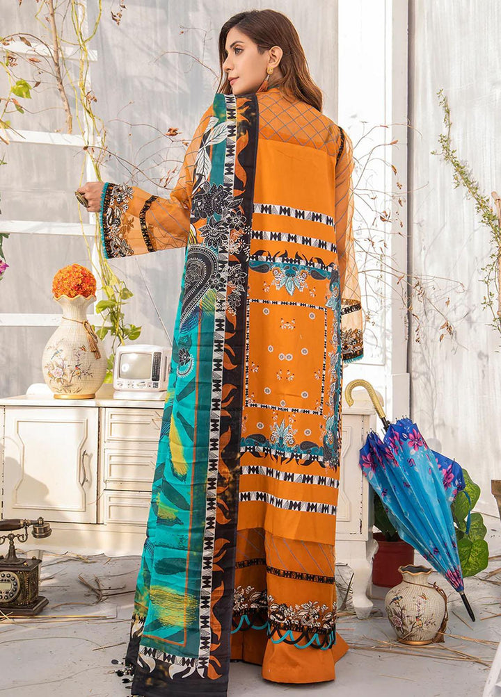 Mehr by Mirha Embroidered Lawn Suits Unstitched 3 Piece MR22M SHAFAQ - Festive Collection