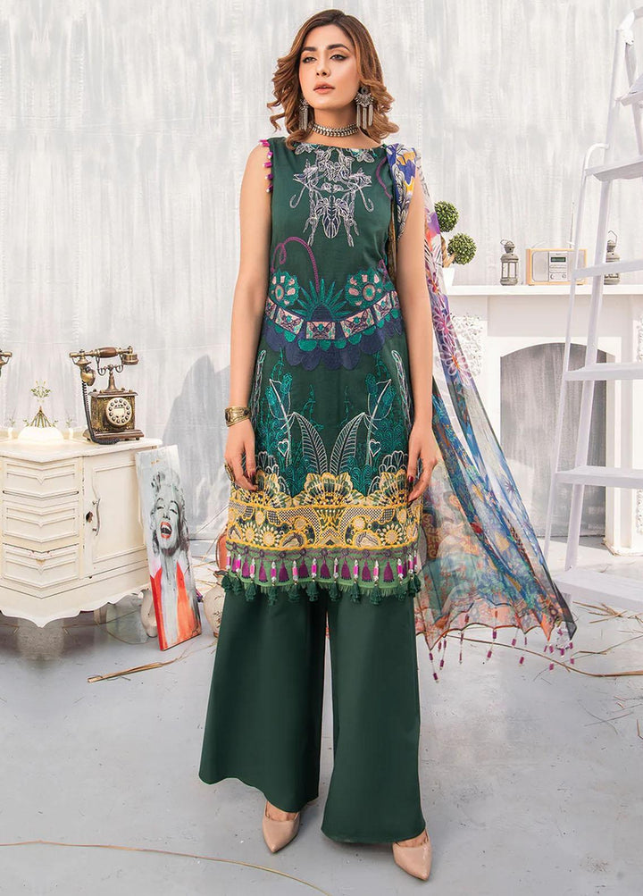 Mehr by Mirha Embroidered Lawn Suits Unstitched 3 Piece MR22M UROOJ - Festive Collection
