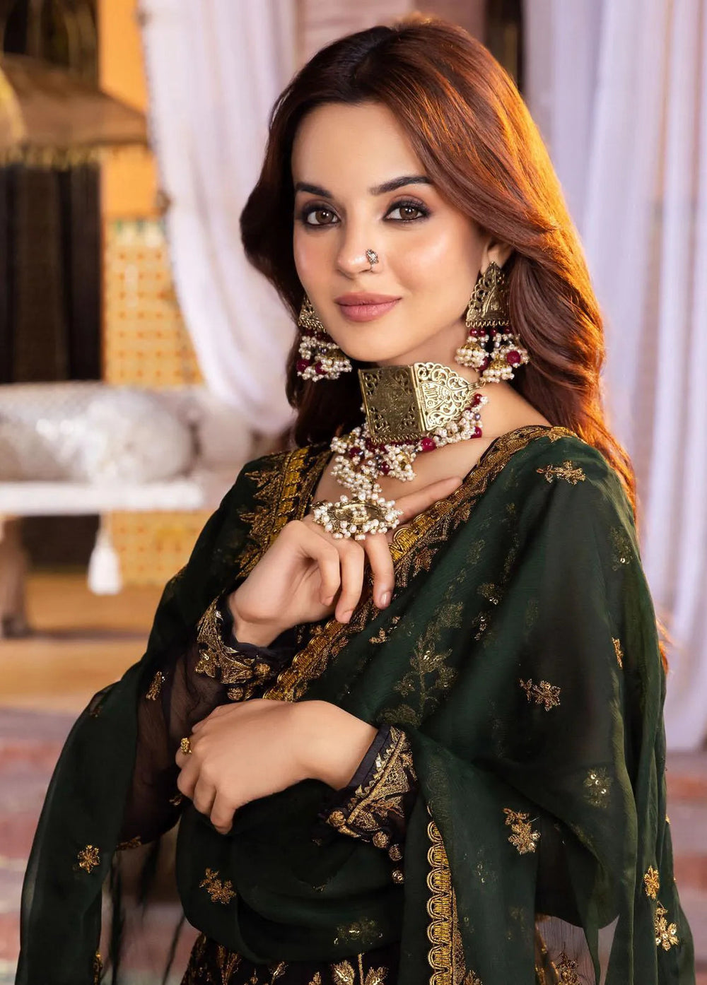 Mehr-o-Maah by Asim Jofa Embroidered Unstitched Suit 3 Piece AJ23MM AJM-01 - Luxury Festive Collection
