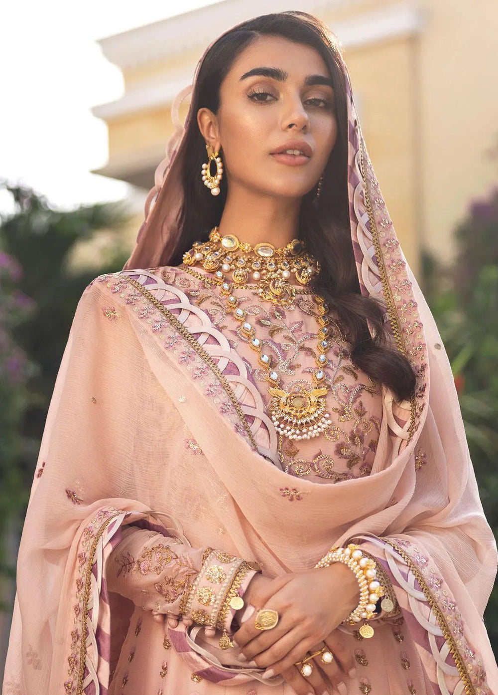 Mehr-o-Maah by Asim Jofa Embroidered Unstitched Suit 3 Piece AJ23MM AJM-04 - Luxury Festive Collection