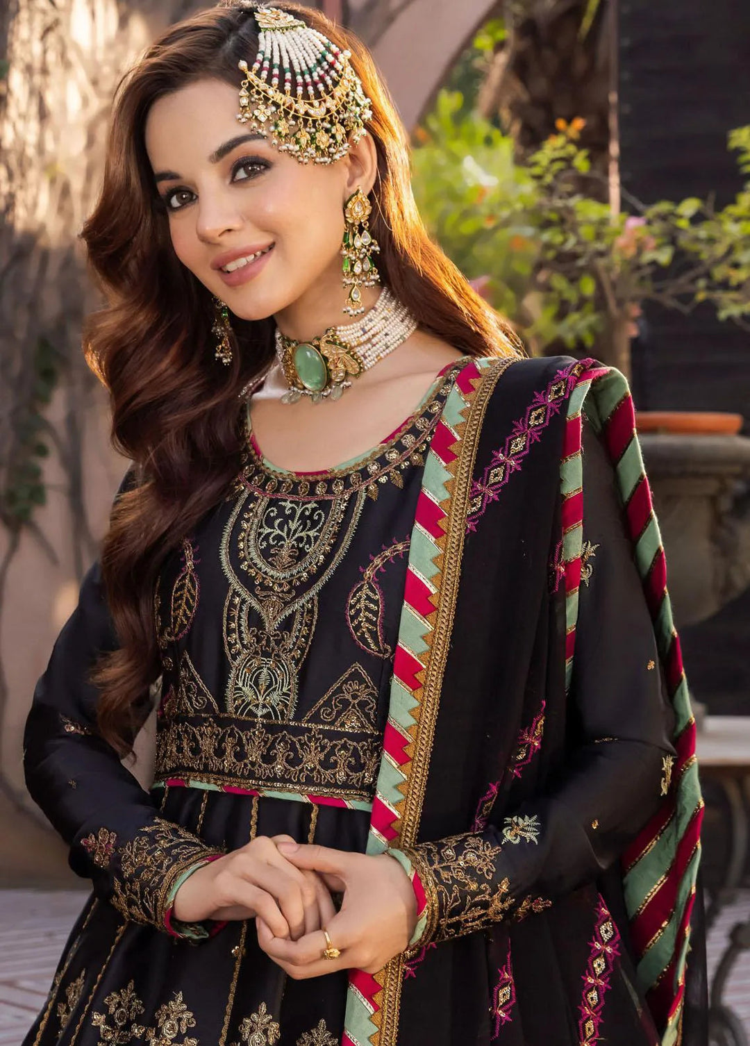Mehr-o-Maah by Asim Jofa Embroidered Unstitched Suit 3 Piece AJ23MM AJM-07 - Luxury Festive Collection