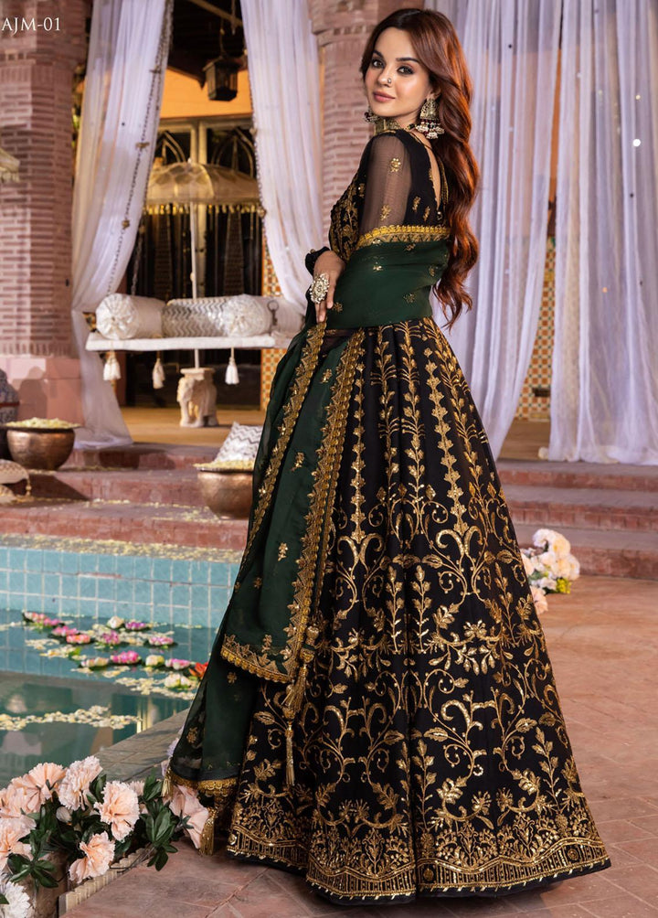 Mehr-o-Maah by Asim Jofa Embroidered Suits Unstitched 3 Piece AJ23MM AJM-01 - Luxury Festive Collection